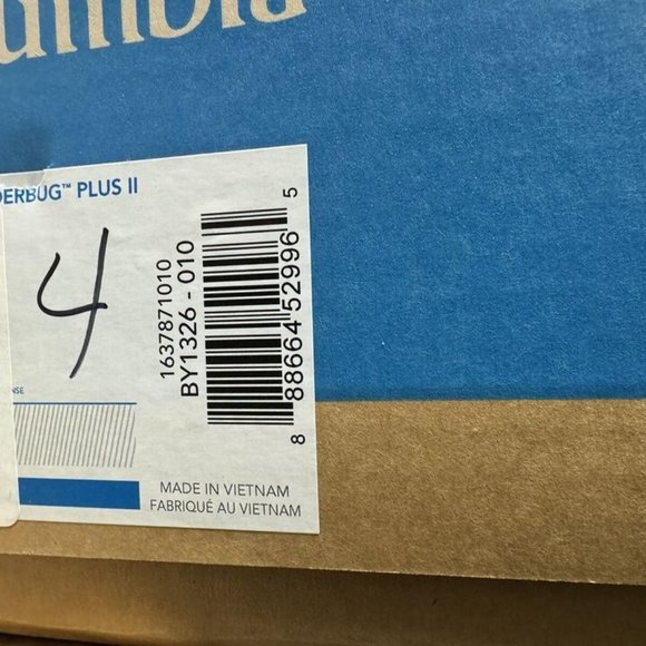 Columbia Powderbug Plus II Snow Boot Black Size 4 M Big Kid - Picture 6 of 6